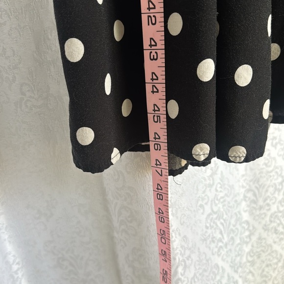 H&M DRESS SMOCKED POLKA DOT Sz:XS - Picture 6 of 10